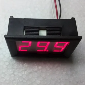 1pcs DC 0-30 V raudona auto automobilių Mini voltmeter testeris, Skaitmeninis įtampos bandymų baterija