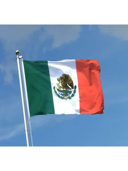 90*150CM Meksika Tautos vėliava Namų apdailos Lauko poliesteris Meksikos vėliava