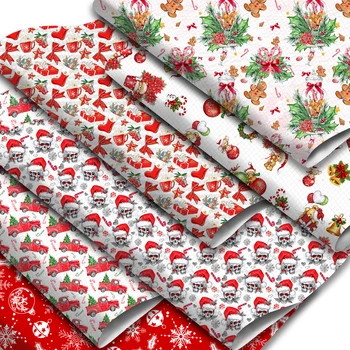 Linksmų Kalėdų Varpas Santa Claus Dirbtiniais Odos Lakštai Sintetinės Odos Audinio Ritinėlis, skirtas 