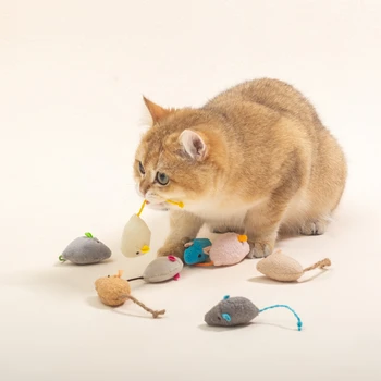 2vnt Kūrybos False Pelės Naminių Kačių Žaislai, Aksesuarai, Pigūs Mini Juokinga Žaisti Katėms Kitten Kelių Spalvų
