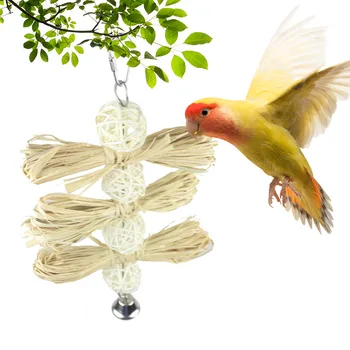 Kabo Papūga Paukštis Molinis Žaislas Straipsniai Papūga Bite Naminių Paukščių Žaislas, skirtas Parrot Mokymo Paukščių Sūpynės Žaislo Kramtymas