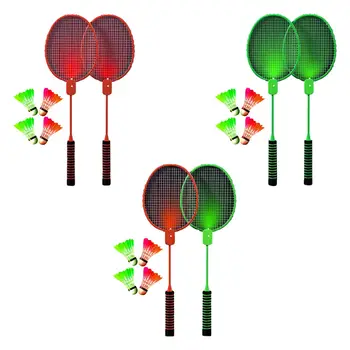 2 Gabalus, Badmintono Rakečių Rinkinys, 2 Žaidėjai Profesinės Šviesos Badmintono Raketės Kieme Žaidimo Lauko Vejos Paplūdimio Naudotis