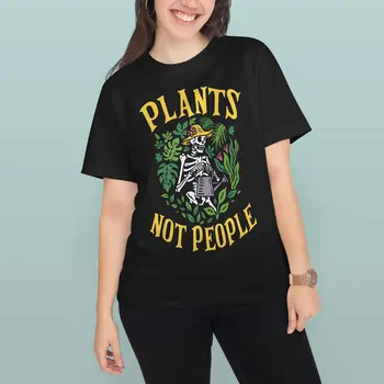 Augalai Ne Žmonės, Skeletas, Sodininkas, Sodo priežiūros, T-shirt