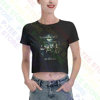 Tik Kelionių 2019 Evanescence gyvas Koncertas Moterų Pasėlių Top marškinėliai Tee Viršų Stiliaus Klasikiniai Aukštos Kokybės Moterų Marškinėliai