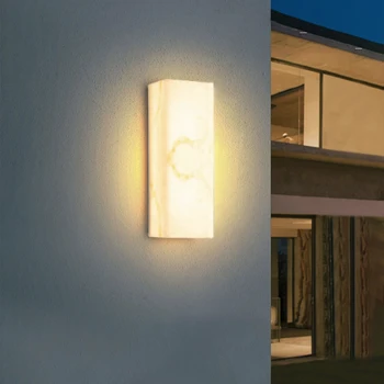 Šiuolaikinių LED Lauko Vandeniui Imitacija Marmuro sienoje šviesos Juostą veranda sconce Prekybos Centro (Sodo Apšvietimas Villa 