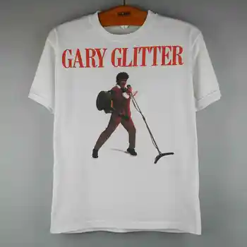 Derliaus 1984 Gary Blizgučiai t-shirt Kitą Rock&Roll X-Mas Turas ilgomis rankovėmis