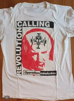 #Queensryche Mindcrime Balti trumpomis rankovėmis marškinėliai Revoliucijos Skambina LNH6183