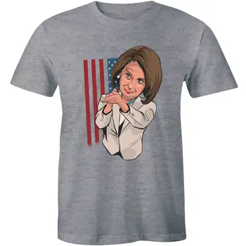Nancy Pelosi Sarkastiškas Clap Narė Sąjungos didžiausių meme vyriški T-shirt