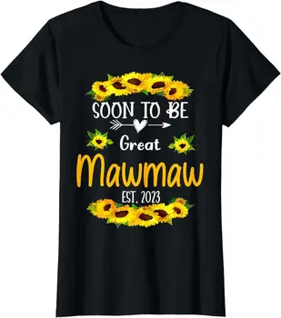 Netrukus bus Puikus Mawmaw 2023 Saulėgrąžų Motinos Diena Marškinėliai ilgomis rankovėmis