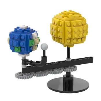 Mini Žemės ir Saulės Modelis Pasaulyje, Kūrybinio Modelio Rinkinio Statybos Žaislų Rinkinys SS Statyti