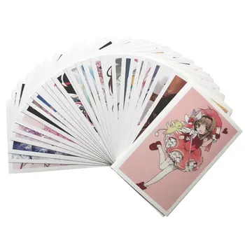 30pcs Anime Korteles Cardcaptor Sakura Atvirukas atvirukas Pranešimą Kortelės Kalėdų Dovana Žaislai Vaikams