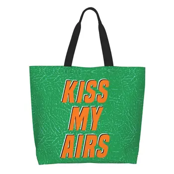 Daugkartinio Naudojimo Kiss My Didžiuotis Pirkinių Krepšys Moterims Drobės Pečių Nešti Maišą Nešiojamų Bakalėjos Shopper Bags
