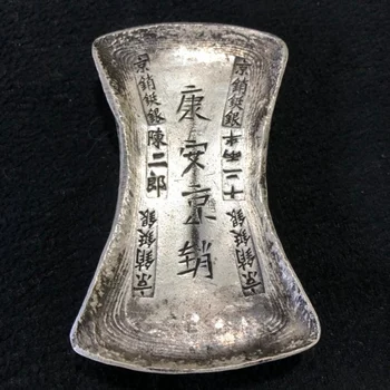 1pcs kinija antikos Kolekcija rotundity sidabrinė juosta,Sidabro luito Šeimos apdaila metalo rankdarbiai