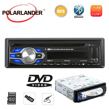 Automobilio Radijas Multimedijos 1 Din DVD, VCD, CD Grotuvas, Bluetooth 12V Garso DVD, MP3 Grotuvas Autoradio Stereo, SD/USB/AUX-in-Dash Laisvą Ranką