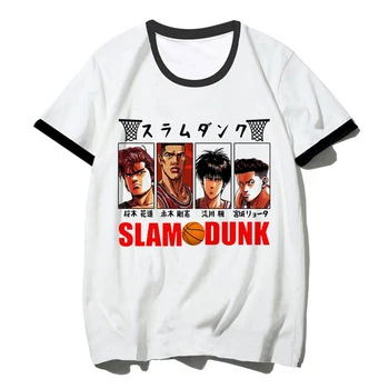 Slam Dunk Tee moterims dizaineris marškinėliai moteriška anime juokinga drabužių streetwear