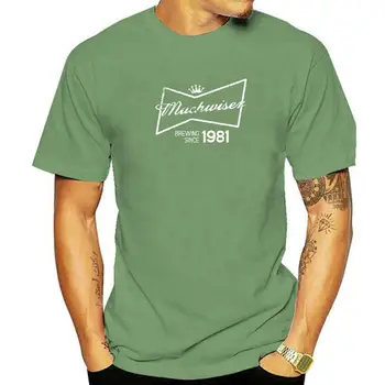 Daug Protingiau Gimimo Metai 1981 Juokinga Alaus T-Shirt Grafikos Vyrų Viršūnes Tees Hip-Hop Tshirts Medvilnės Užsakymą Laimingų Naujųjų Metų