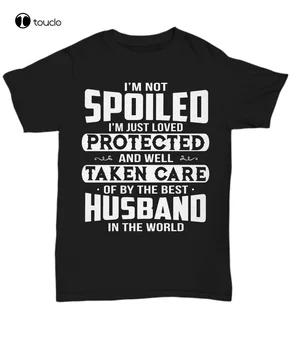 Aš ESU Sugedęs Žmona T-Shirt Iš Geriausių Vyras Juokinga man Patinka Mano Žmona Tee Dovana Moterims Marškinėliai, unisex