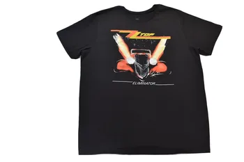 ZZ Top Mens ZZ Top Eliminator Automobilių Grafinis Juodi Marškinėliai Naujas S-2XL ilgomis rankovėmis