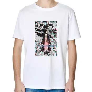 Vasaros marškinėliai vyrams Anime Demon Slayer Rui anime Harajuku grafinis t marškinėliai trumpomis rankovėmis t-shirts streetwear vyriški drabužiai