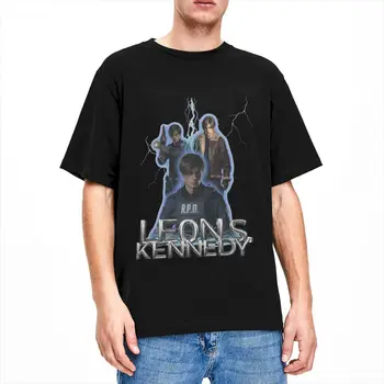 Vyrų, Moterų Leon S. Kennedy Bootleg Marškinėliai Priedai 100% Medvilnės Drabužius Juokinga Trumpas Rankovės O Kaklo Tee Marškinėliai Dovanų T-Shirts