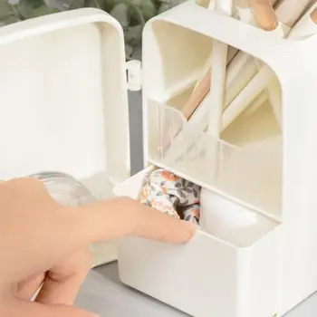 Nešiojamų Kūrybos Japonijos Desktop Storage Box, Biuro Reikmenys Mini Refrige Rašiklio Laikiklis, Nuotolinio Valdymo Makiažas Šepetys Turėtojas