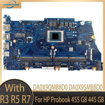 DA0X9QMB8D0 DA0X9SMB8D0 Plokštė su R3 R5 R7 AMD CPU DDR4 HP Probook 455 G8 445 G8 Nešiojamojo kompiuterio Motininės Plokštės