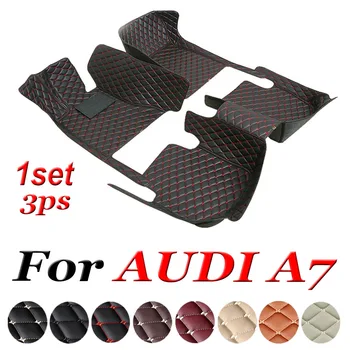Automobilių kilimėliai AUDI A7 2012 2013 2014 2015 2016 2017 2018 Custom auto pėdų Pagalvėlės automobilių kilimų dangtis