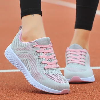 2023 Moterų Batai Vasarą Oro Mesh Sportas Juoda Lauko Quick Dry Lace-Up Sneakers Mergaičių Bėgimo, Ėjimo Butai Mokasīni