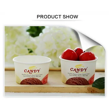 Individualų productFlexo spausdinimo off-set print vienkartiniai ledo sriuba gerti makaronų salotos popieriaus dubenį puodelis puodelis