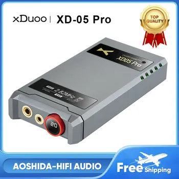 XDUOO XD05 Pro Nešiojamų Visiškai Subalansuotas VPK Ausinių Stiprintuvo ES9039SPRO Pavyzdinę VPK USB XMOS XU316 DSD512 AMP Garso Dekoderis