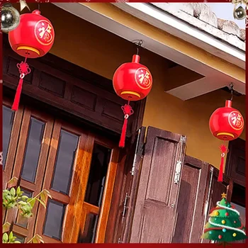 Red Lantern su Kinijos Mazgas Kutai Kinų naujieji Metai Žibintų E27 Pavasario Festivalio Gatvės Pakabukas Kinijos Tradicinės Namų Dekoro