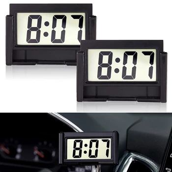 Maža Skaitmeninė Automobilio Prietaisų skydelis Laikrodis su baterijomis, Didelis, Aiškus skystųjų KRISTALŲ Ekranas, Skirtas Automobilių, Motociklų ir Sunkvežimių