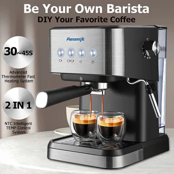 Espresso Kavos Aparatas, 20 Baras, Retro Espresso Maker 