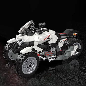 High-Tech Mini NEOWING Triratis Motociklas, Motociklų Lenktynių Lokomotyvų Blokai Modelio Surinkimo Plytų Žaislai, Dovanos Vaikams