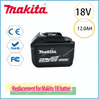 Makita Pakeitimo 18V 12.0 Ah Baterijos Įkrovimo Baterija (akumuliatorius LED Indikatorius BL1830 BL1830B BL1840 BL1840B BL1850 BL1850B