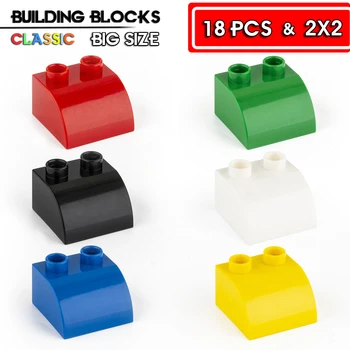 18pcs Didelio Dydžio Blokų Aksesuarai Suderinama su Classic Blokai Pagrindinio Plastiko Švietimo Žaislai Vaikams