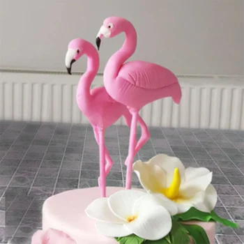 1 VNT Flamingo Tortas Topper Mielas Tropinių Šalių Vasaros Mergaitė Gimtadienio, Vestuvių Dekoras Flamingo Dovanos Havajai Havajų Šalies Apdaila