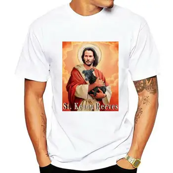 Saint Keanu - Meme Retro Pastelinių Mielas už Reeves Vyrai T-Shirt