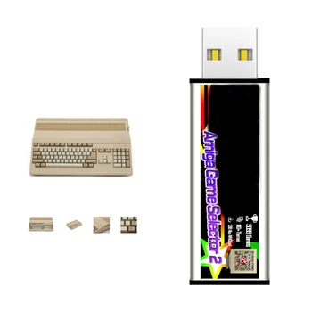 Nešiojamų Žaidimų Selektorių ABS Žaidimas Paleidimo Plastiko Žaidimo Paleidimo Žingsnis Atgal į Laiko, montavimo Amiga500 Mini Patvarus 41QA