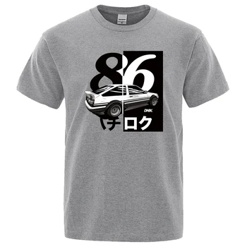 AE86 Pradinė D Homme Marškinėlius Vyrų Spausdinti Drift marškinėliai Mados Cool Marškinėliai Japonų Anime Trumpas Rankovės Vasaros Laisvalaikio Prekės Viršūnės
