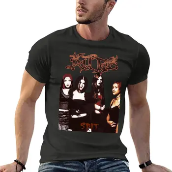 Kittie - Nerija Sunkiųjų Metalų Morgan Lander Albumo Viršelio Negabaritinių T Shirts Vasaros Mens Drabužių Trumpomis Rankovėmis Streetwear Didelis Dydis Viršūnės