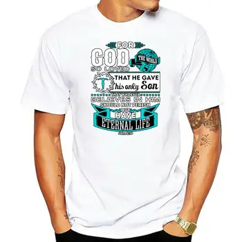 Custom Marškinėlius Vyrų Jonas 316 Krikščionių Jėzus Biblijoje Dievas Meilė Marškinėliai 2019 Plius Dydis 3Xl Atsitiktinis T Shirt Mens Mados Aukščiausios Kokybės