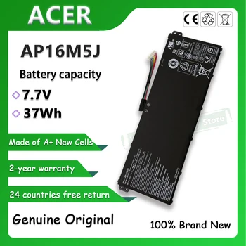 Originalus 7.7 V 37Wh 4 ląstelių AP16M5J Nešiojamas Baterija ACER Aspire 1 Aspire 3 A315-21 A315-51