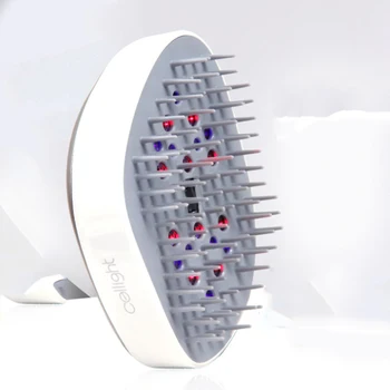 Karšto Pardavimo Elektros Galvos Massager EMS Joninių Infraraudonųjų spindulių Teptuku Lazerio Plaukų Augimą Šukos